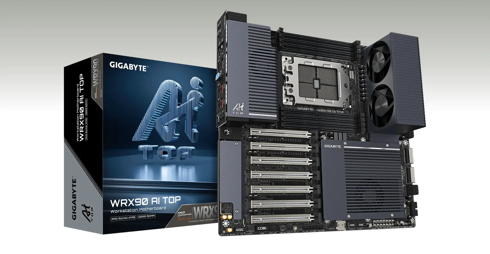 Gigabyte WRX90 AI TOP Dukung RAM 2TB dan Cooling Fan Bawaan