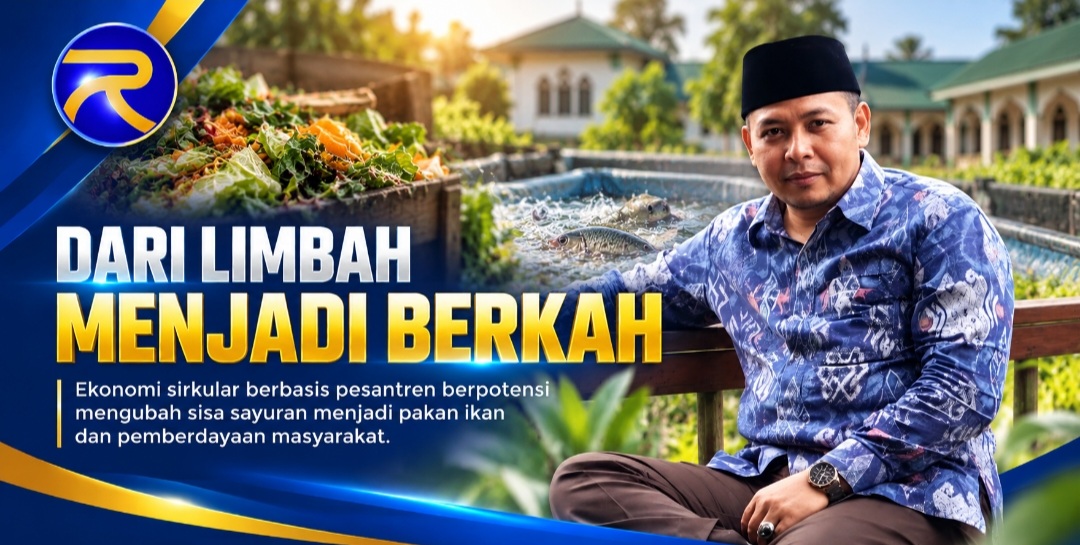 Pesantren di Agam dan Bukittinggi Mulai Dilirik Jadi Penggerak Ekonomi Sirkular, Sisa Sayuran Pasar Diuji Jadi Pakan Ikan