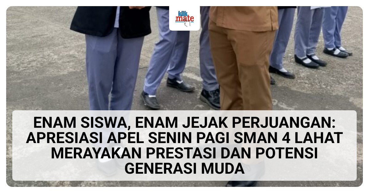 Enam Siswa SMAN 4 Lahat Terima Apresiasi di Apel Senin Pagi, dari Medali Emas Bahasa Inggris hingga Karya Video Edukasi