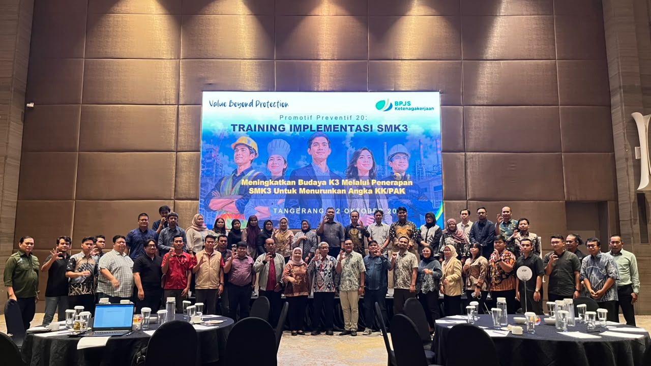 BPJS Ketenagakerjaan Tangerang Batuceper Latih 50 Perwakilan 25 Perusahaan soal SMK3 di Hotel Novotel