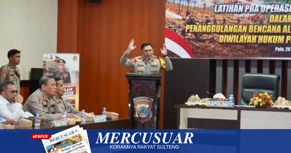 Polda Sulteng Kerahkan 914 Personel Awasi Karhutla Selama 65 Hari Mulai 28 Oktober 2026