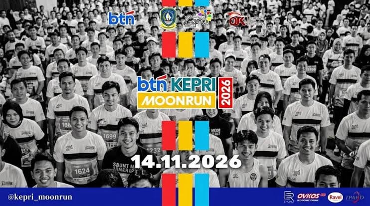 BTN Kepri Moon Run 2026 di Tanjungpinang Tinggal 100 Slot, 2.900 Pelari Sudah Daftar