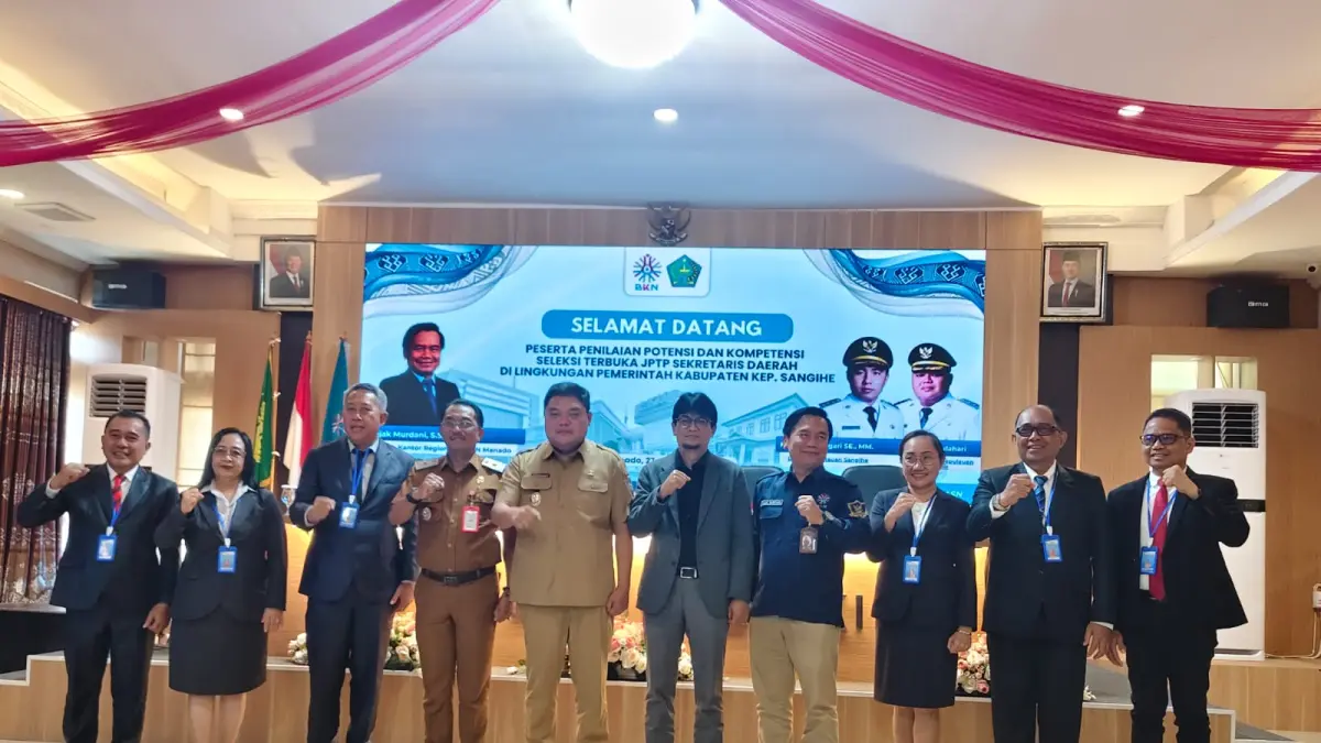 Wabup Sangihe Tendris Bulahari Buka Asesmen Seleksi Sekda, 27–28 Oktober 2026 di BKN Manado