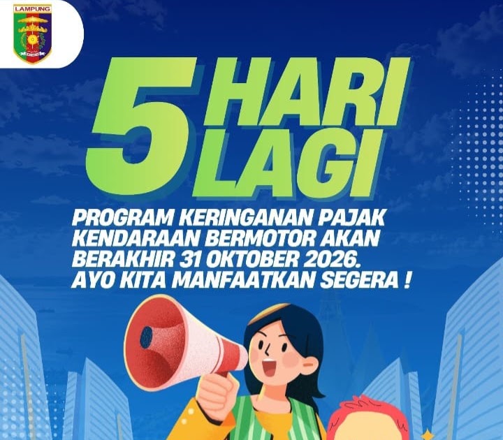 Kepatuhan Pajak Kendaraan di Lampung Baru 39,37 Persen, Bapenda Andalkan Samsat Desa hingga Diskon 50 Persen