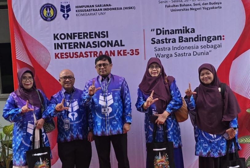Prof Andi Sukri Syamsuri Dilantik Ketua HISKI Sulsel di UNY, Sasar Kajian Sastra Bugis-Makassar-Mandar-Toraja