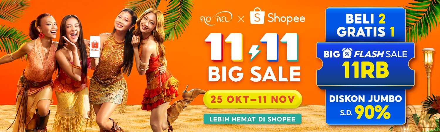 Shopee Gandeng Girl Group no na di Iklan 11.11 Big Sale, Usung Batik hingga Kue Cubit