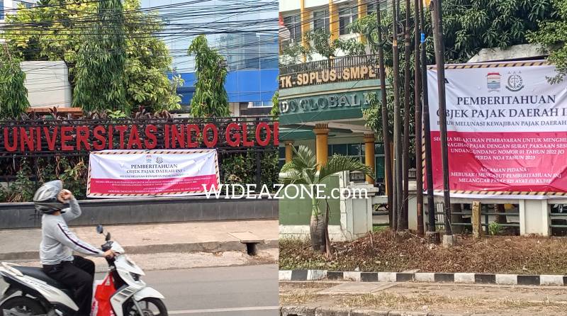 Bapenda Palembang Pasang Plang Penunggak Pajak di Dua Objek STIMIK IGM, Tunggakan Diduga Miliaran Rupiah
