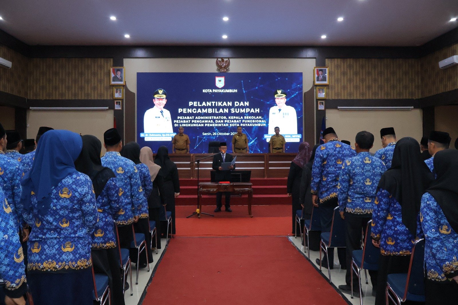 Wali Kota Payakumbuh Zulmaeta Lantik 114 Pejabat, Minta Jauhi KKN dan Kerja Berbasis Data