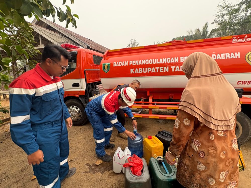 Pertamina EP Tanjung Field Fasilitasi 1.156.000 Liter Air Bersih untuk Warga Tabalong Hadapi Kekeringan dan Karhutla
