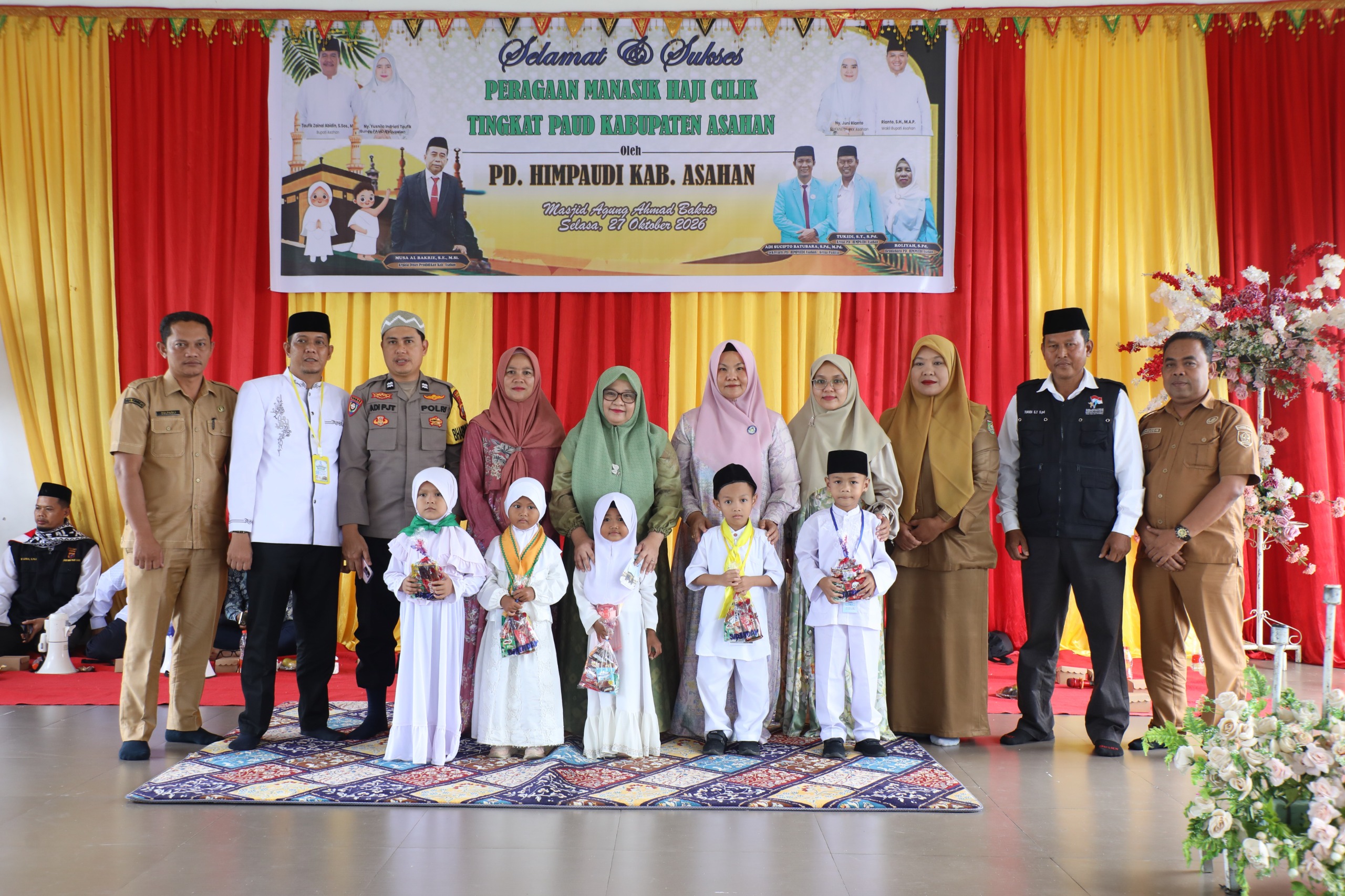 Bunda PAUD Asahan Buka Manasik Haji Cilik 2026, 1.243 Anak dari 62 Lembaga Ikut Peragaan