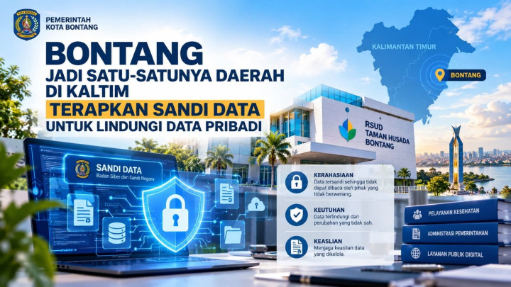 Pemkot Bontang Satu-satunya di Kaltim Terapkan Kriptografi Lindungi Data Warga, BSSN Beri Apresiasi