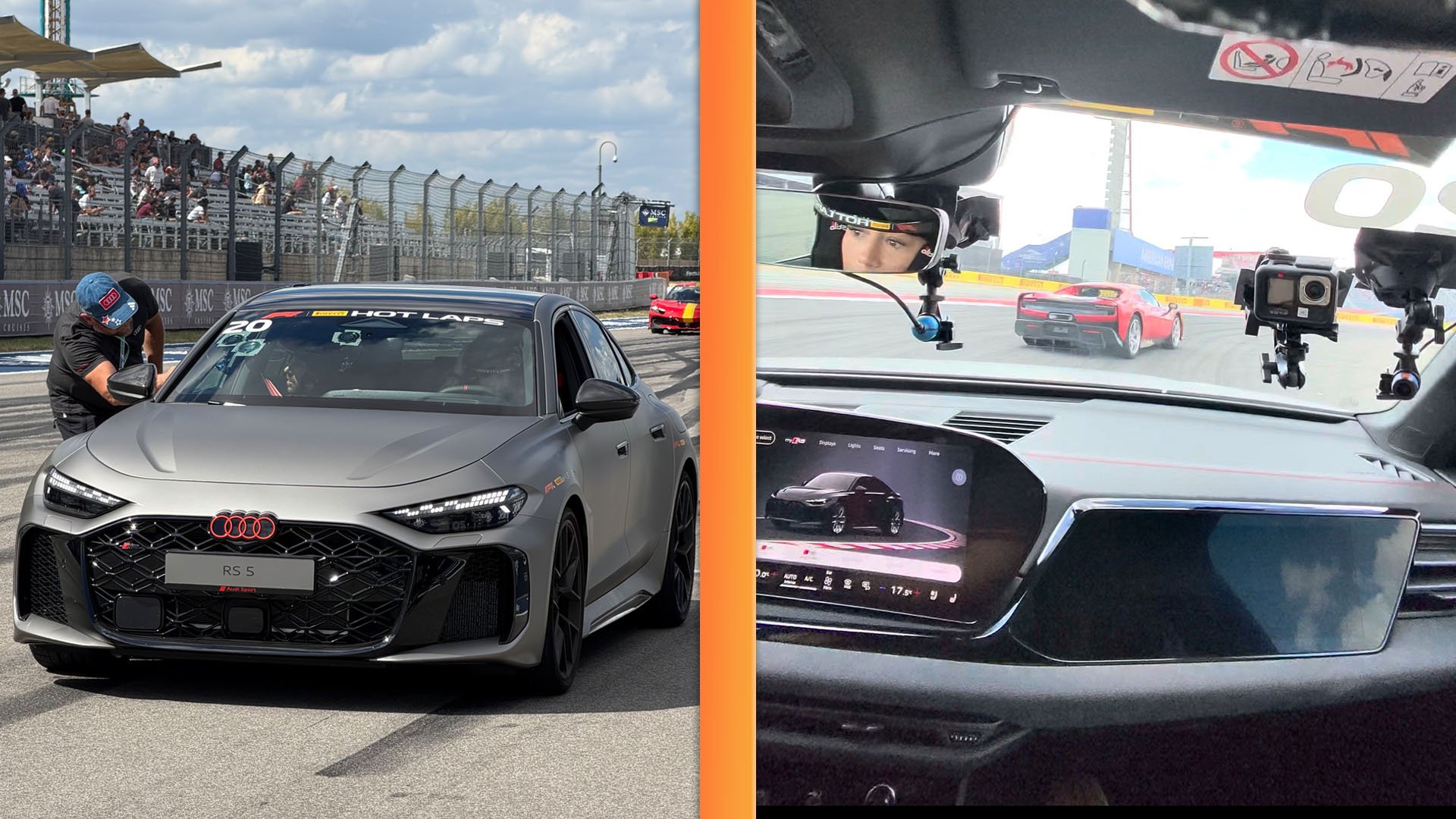 Audi RS5 2027 Jajal Sirkuit COTA, 630 HP Melibas Tikungan F1