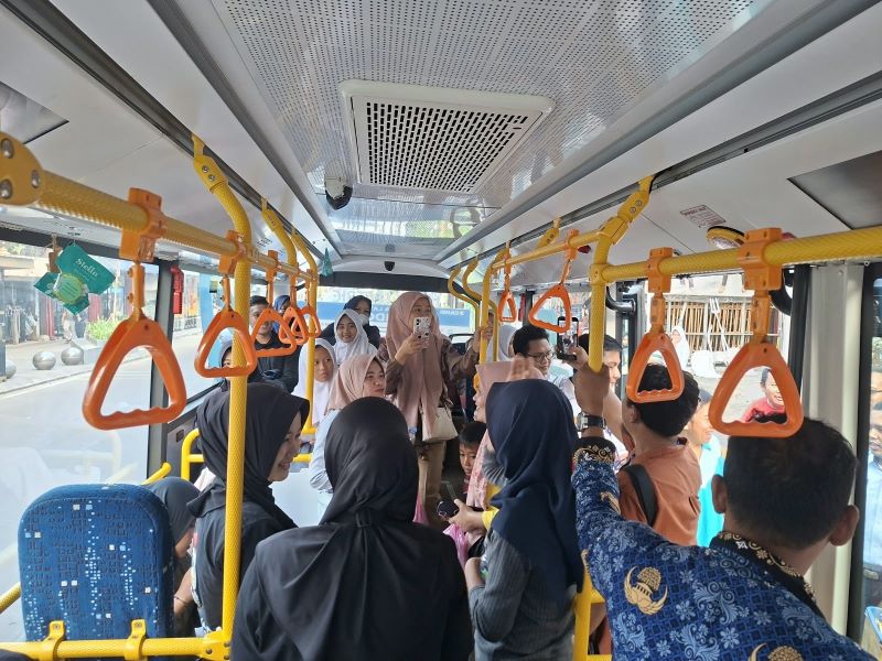 DAMRI Uji Coba Bus Listrik di Kota Serang 19–23 Oktober 2026, Layani Dua Rute Mulai Pukul 06.00