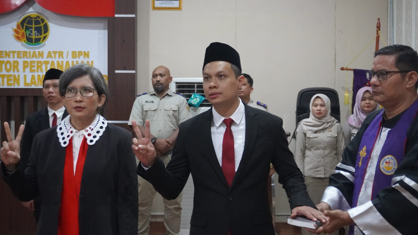 Kantah Lampung Timur Ikut Pelantikan MPPD Lampung 2026, Pengawasan PPAT Diperketat
