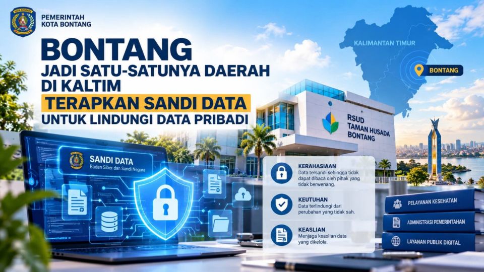 Pemkot Bontang Satu-satunya di Kaltim yang Pakai Sandi Data, BSSN Apresiasi Perlindungan Data Warga