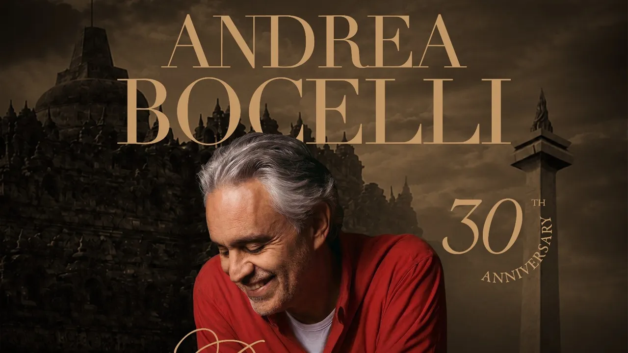 Andrea Bocelli Tetap Konser di Borobudur 31 Oktober dan Jakarta 3 November 2026
