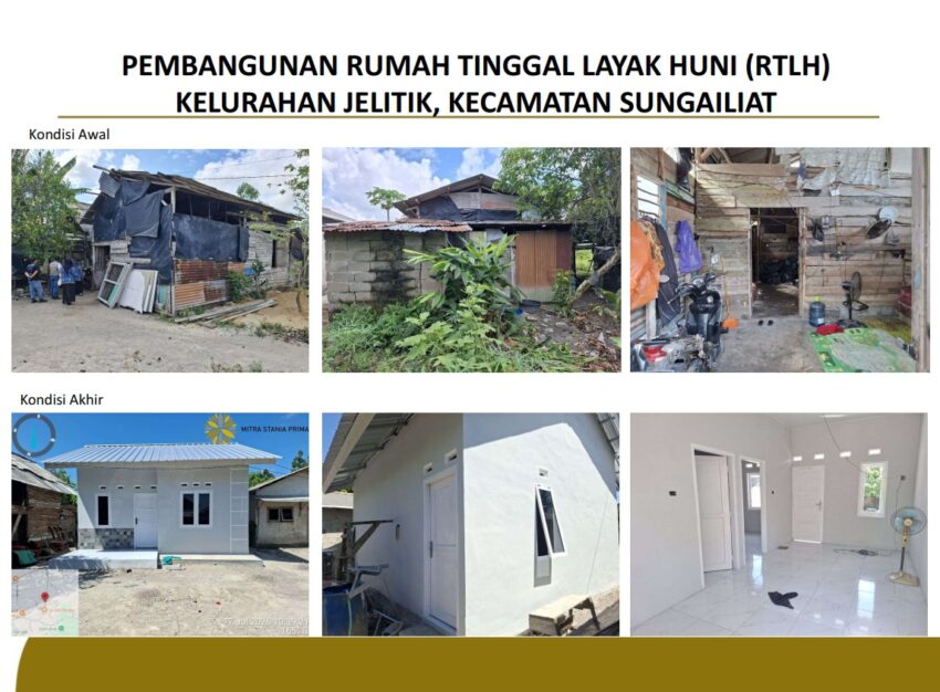 Warga Jelitik Sungailiat Terima Bantuan RTLH dari PT MSP, Lurah Sebut Posyandu dan Kelompok Usaha Juga Dibantu
