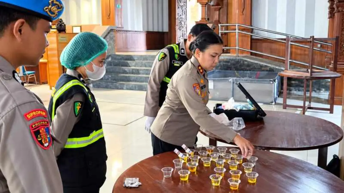 Polres Jembrana Tes Urine 44 Personel Dua Hari, Hasilnya Negatif Semua