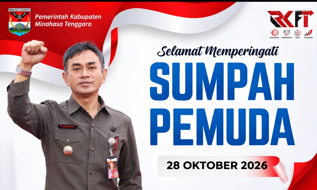 Kepala Satpol PP Minahasa Tenggara Ajak Warga Teladani Sumpah Pemuda untuk Jaga Ketertiban Daerah