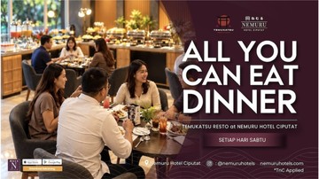 All You Can Eat Dinner Nemuru Hotel Ciputat Rp 65.000 per Orang