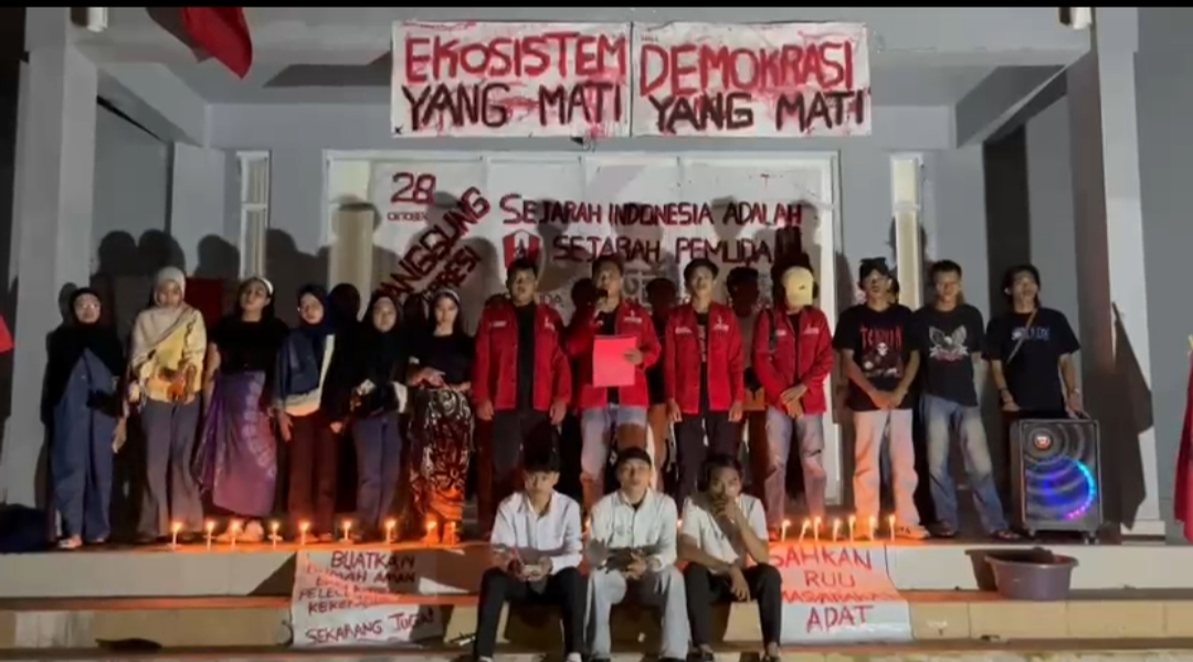 GMNI Mamuju Desak Prabowo Cabut IUP Tambang LTJ PT Perminas dan Tetapkan Karhutla Bencana Nasional