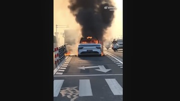 Mobil REEV Epicland X9 Terbakar Usai Ditabrak Truk, Baterai LFP Tetap Utuh