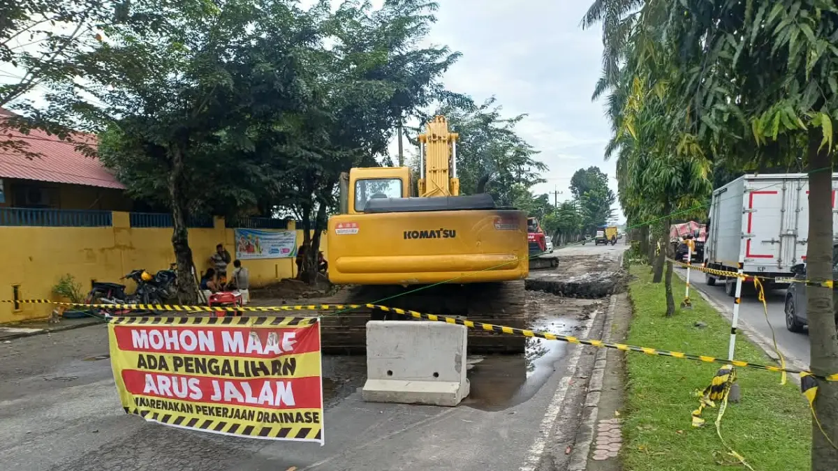 Pemko Medan Bangun Subdrain 415 Meter di Pinang Baris, Genangan Jalan Amal Mulai Diatasi