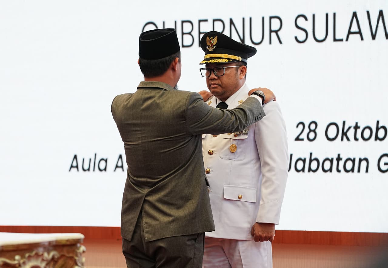Gubernur Sulsel Lantik Darmawangsyah Muin sebagai Bupati Gowa, Minta Sisa Jabatan Dipakai Maksimal untuk Pelayanan