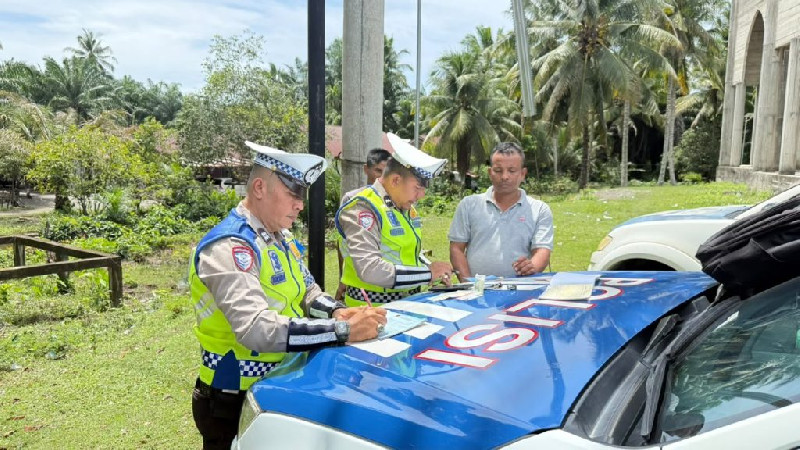 Satlantas Polres Aceh Barat Tilang 6 Pengendara dan Tegur 45 Orang di Hari Ketiga Operasi Patuh Seulawah 2026
