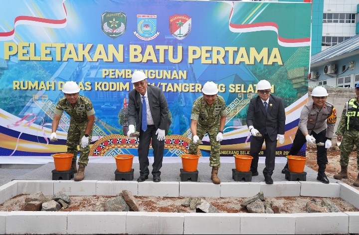 Pembangunan Makodim 0511/Tangerang Selatan Dimulai, Pangdam Jaya Minta Pekerjaan Tepat Waktu dan Transparan