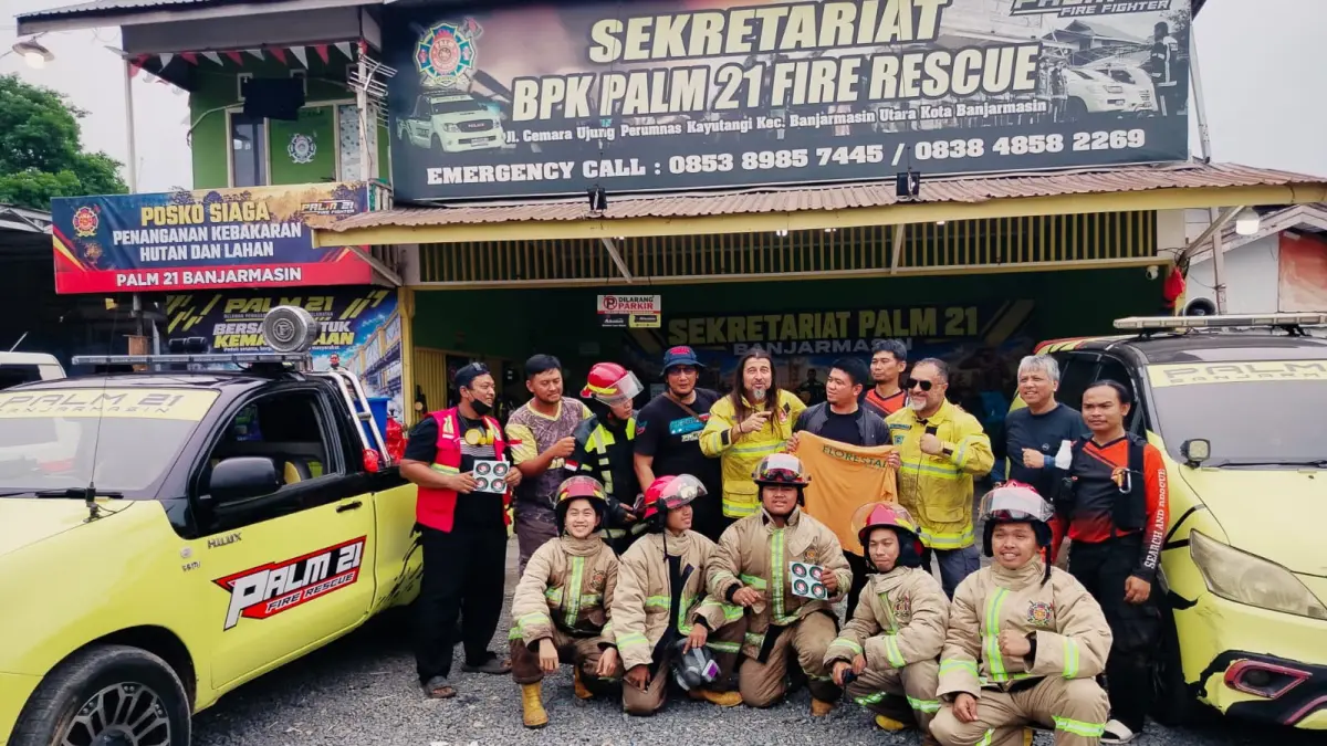 Pemadam Kebakaran Brasil Kunjungi BPK Palm 21 Banjarmasin, Tukar Pengalaman Padamkan Karhutla Amazon dan Lahan Gambut