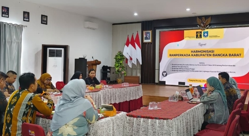 Kanwil Kemenkum Babel Harmonisasi 3 Rancangan Regulasi Bangka Barat, Pastikan Tak Tumpang Tindih