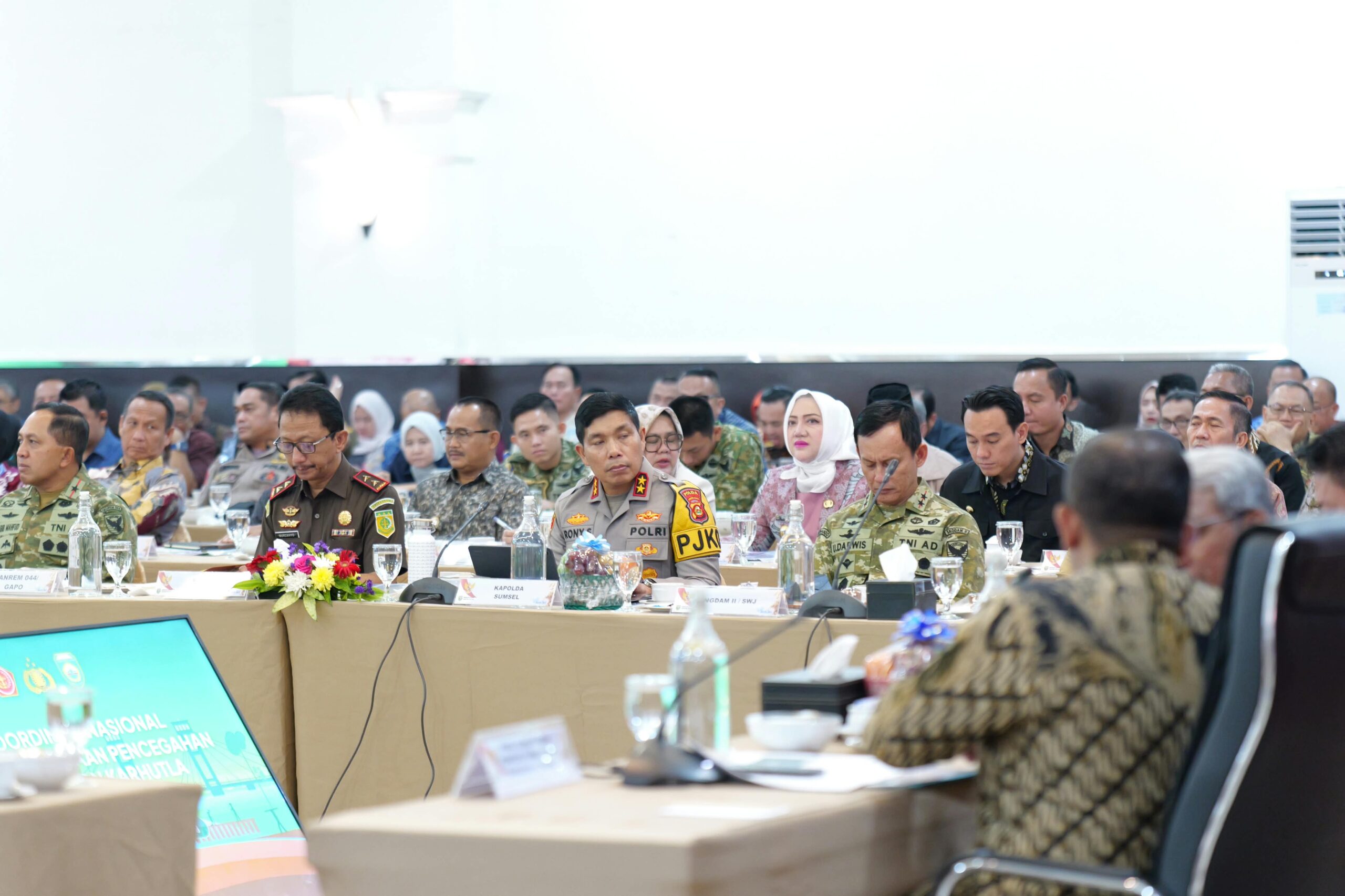 Kapolda Sumsel Hadiri Rakornas Karhutla di Palembang, Polda Perketat Patroli di Wilayah Rawan