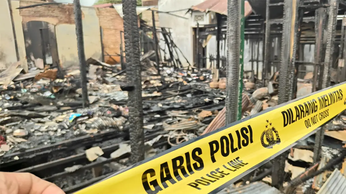 Kebakaran di Kampung Baru Tanah Bumbu Hanguskan 13 Rumah, Dua Warga Luka Bakar