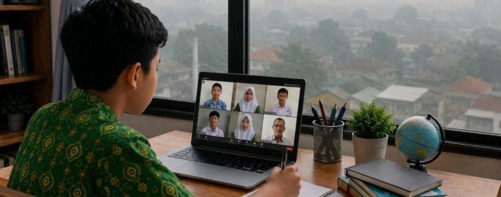 Kualitas Udara Kota Jambi Masih Sangat Tidak Sehat, MTsN 2 Perpanjang PJJ hingga 4 September 2026