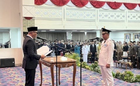 Gubernur Lampung Lantik M Galang Putra Rahman, Wakil Bupati Way Kanan Termuda di Lampung pada Usia 27 Tahun
