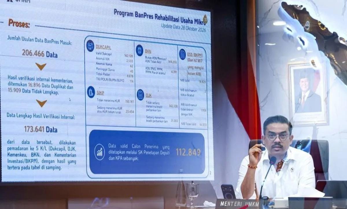 Banpres Rp3 Juta untuk 112.849 Usaha Mikro Sumatera Ditarget Cair Sebelum Desember 2026