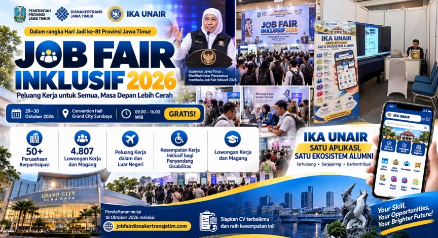 Job Fair Jatim 2026 Tawarkan 4.807 Lowongan, Ini Posisi dan Aksesnya