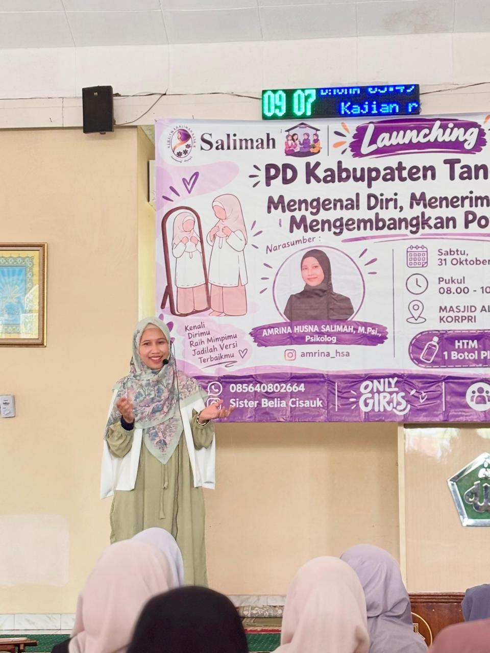 Salimah Cisauk Luncurkan YES, 60 Remaja Putri di Tangerang Dibekali Pengenalan Diri dan Pengembangan Potensi