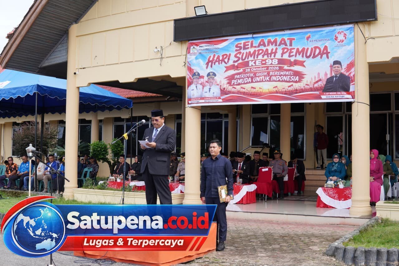 Bupati Aceh Singkil Pimpin Upacara Sumpah Pemuda ke-98, Ajak Pemuda Berani Berkarya dan Berinovasi