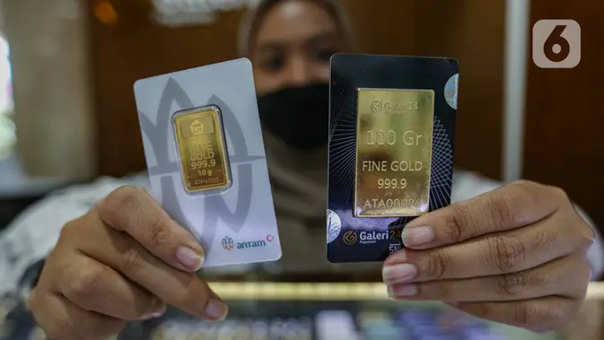 Harga Emas Antam Anjlok Rp 20.000 per Gram, Buyback Ikut Terjun Bebas