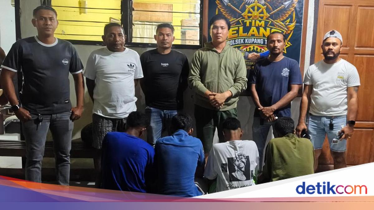 Polisi Tangkap 4 Pria Pengeroyok Sopir dan Kernet Angkot di Kupang Tengah