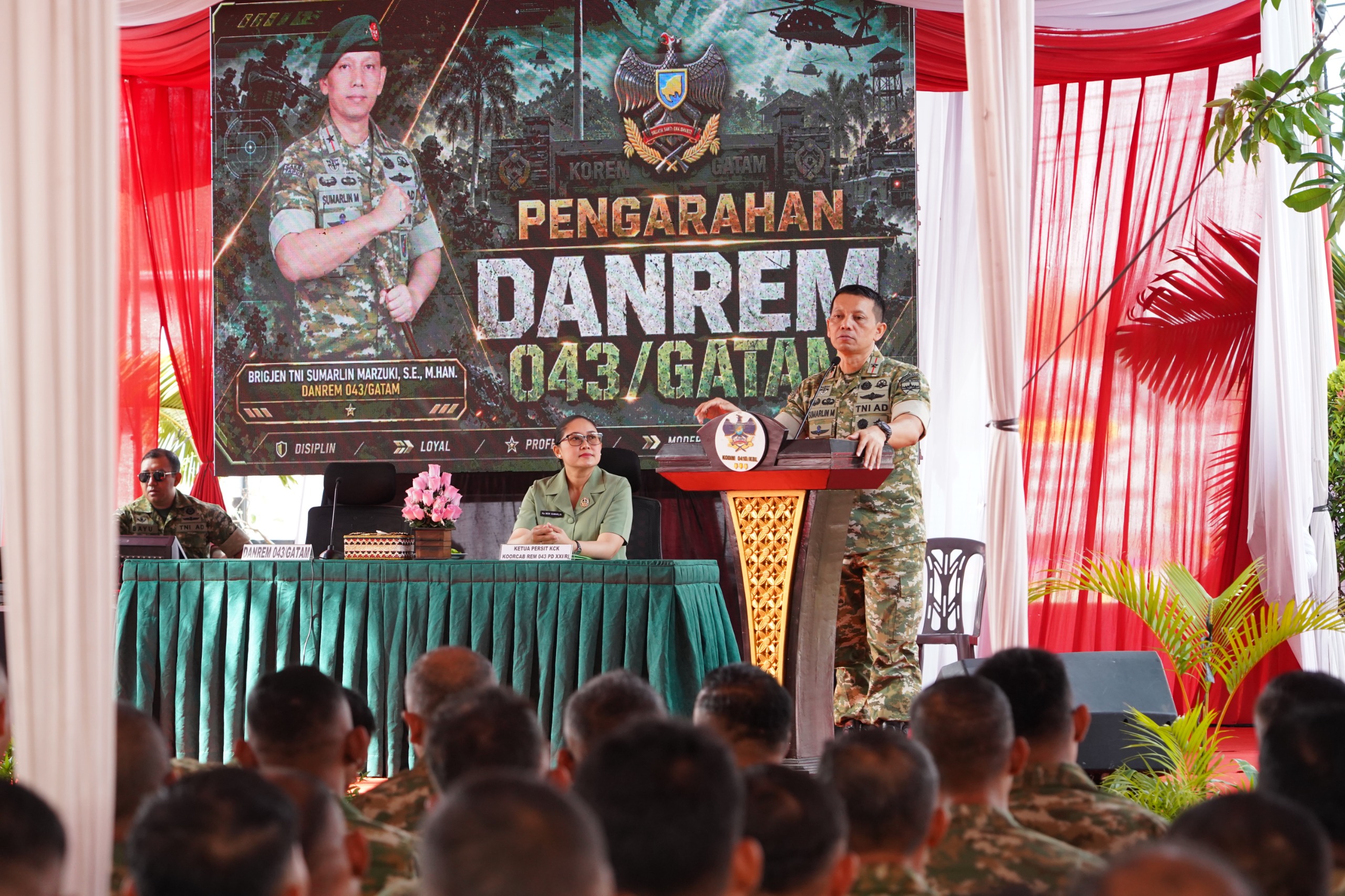 Danrem 043/Gatam Sumarlin Marzuki Minta Prajurit Kodim Bandar Lampung Proaktif Rangkul Warga dan Kuasai Program Pemerintah
