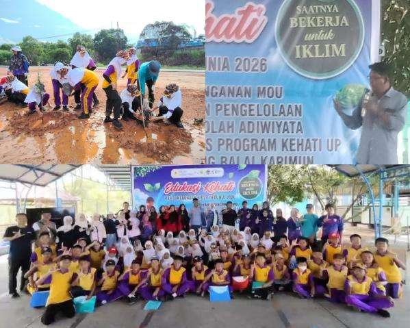 LSM ALIM Kepri Tanam 150 Pohon di Median Jalan Karimun, Libatkan Pelajar dalam Aksi Iklim