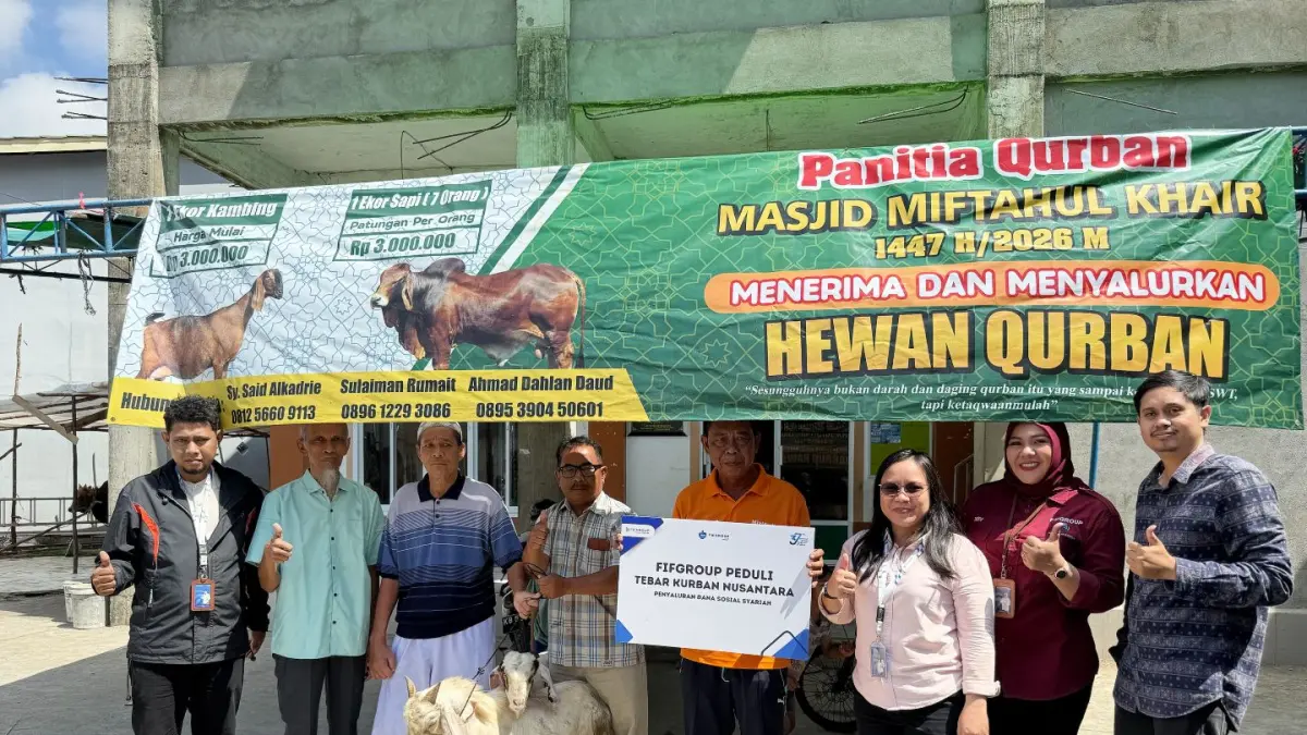 Rayakan Idul Adha 1447 H, FIFGROUP Cabang Pontianak II Salurkan Puluhan Hewan Kurban untuk Masyarakat Kalbar
