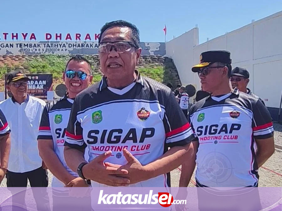 Kapolda Sulsel Bawa Seluruh Pejabat Utama ke Sidrap, Resmikan Lapangan Tembak dan Buka Bupati Cup II 2026