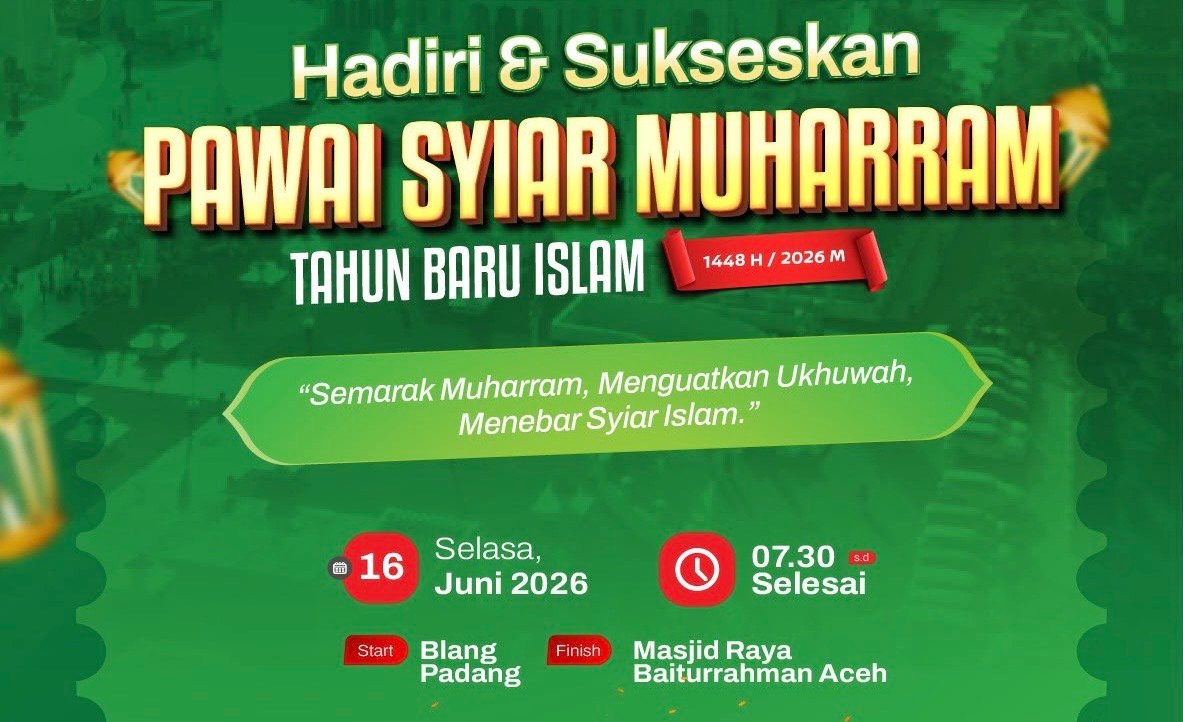 Pawai Tahun Baru Islam 1448 H di Banda Aceh Libatkan 50 Grup Pelajar, Total Hadiah Rp 65 Juta
