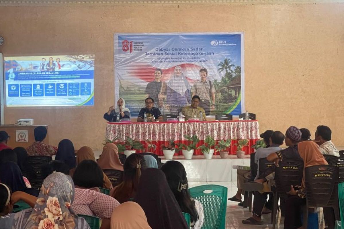 BPJS Ketenagakerjaan Manado Gebyar di 4 Desa Minahasa Tenggara, Dorong Nelayan dan Petani Daftar Jamsos