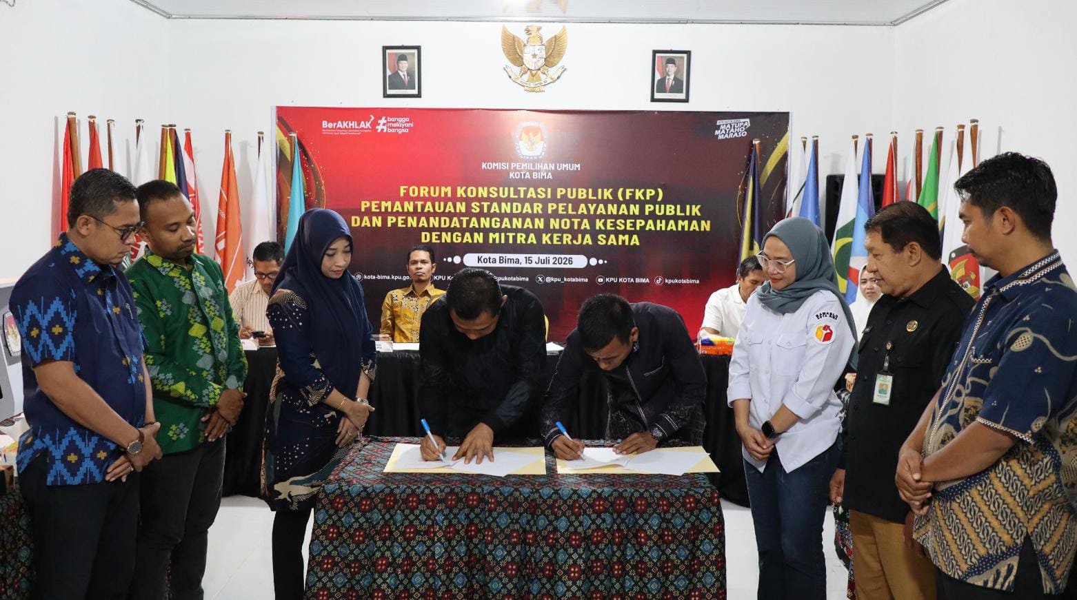 KPU Kota Bima Gandeng 5 Perguruan Tinggi dan Komunitas Tunanetra untuk Pendidikan Pemilih