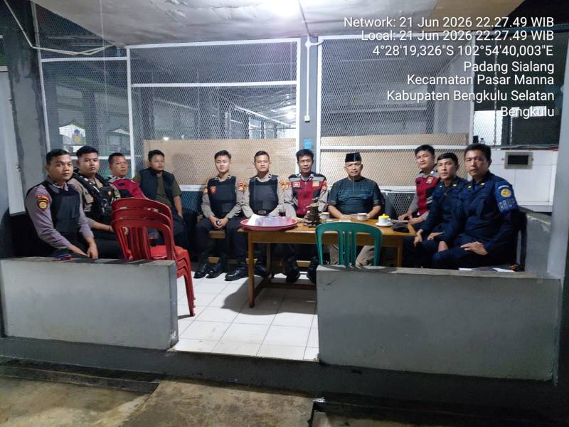 Polres Bengkulu Selatan Sambangi Rutan Kelas IIB Manna, Cegah Gangguan Kamtib Jelang Tengah Malam